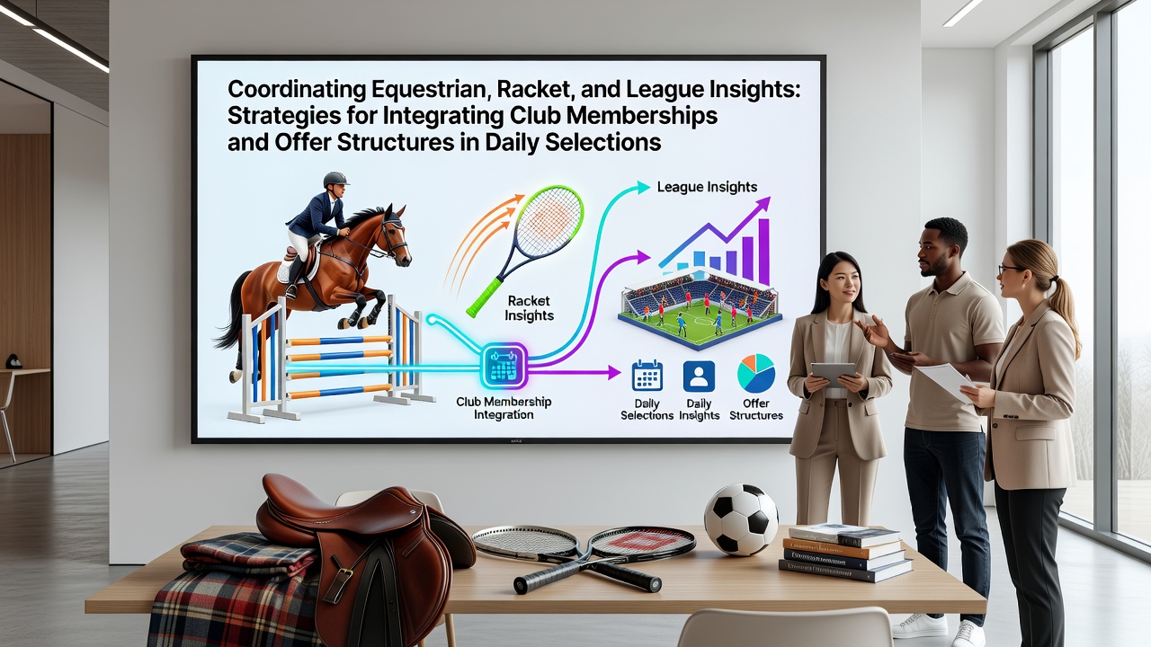 Overview of coordinated equestrian, racket, and league data flows into club membership platforms
