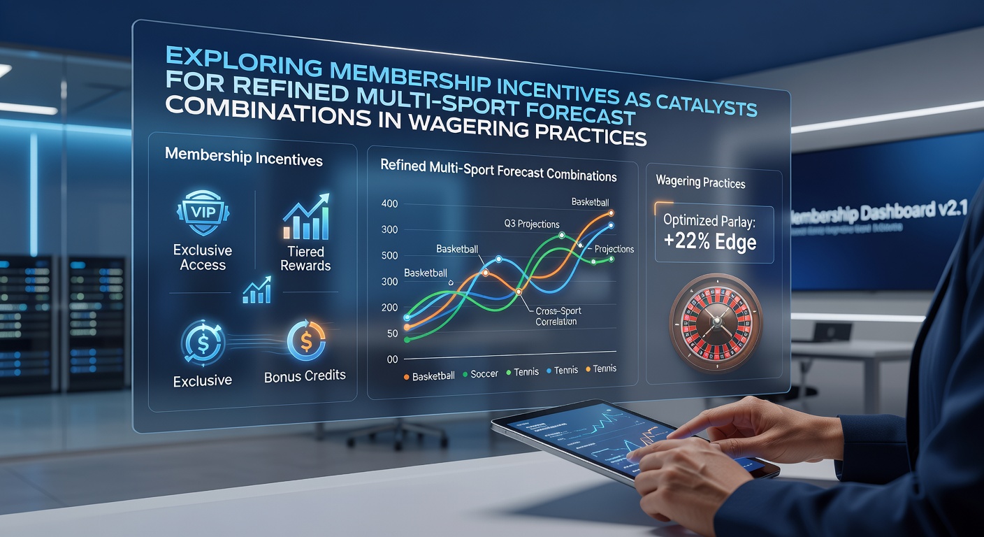 Visual representation of membership incentives connecting various sports predictions in wagering platforms