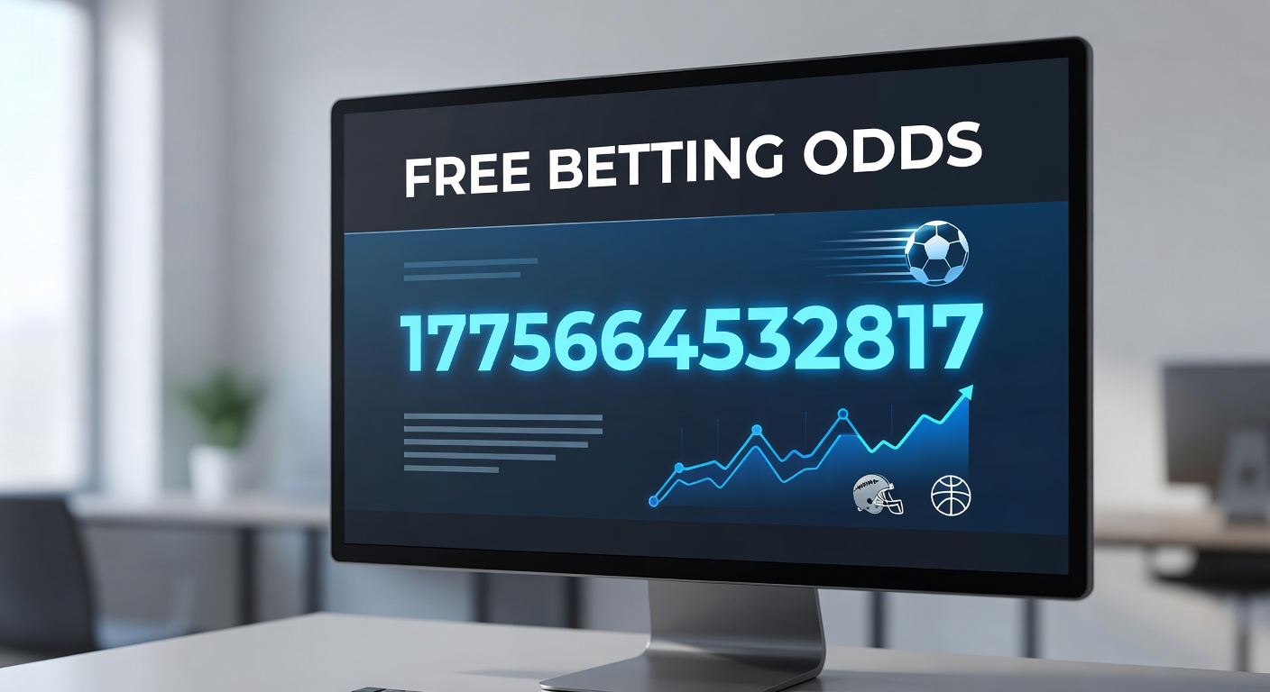 Digital display showing dynamic free betting odds across multiple sportsbooks, highlighting promotional boosts in real-time