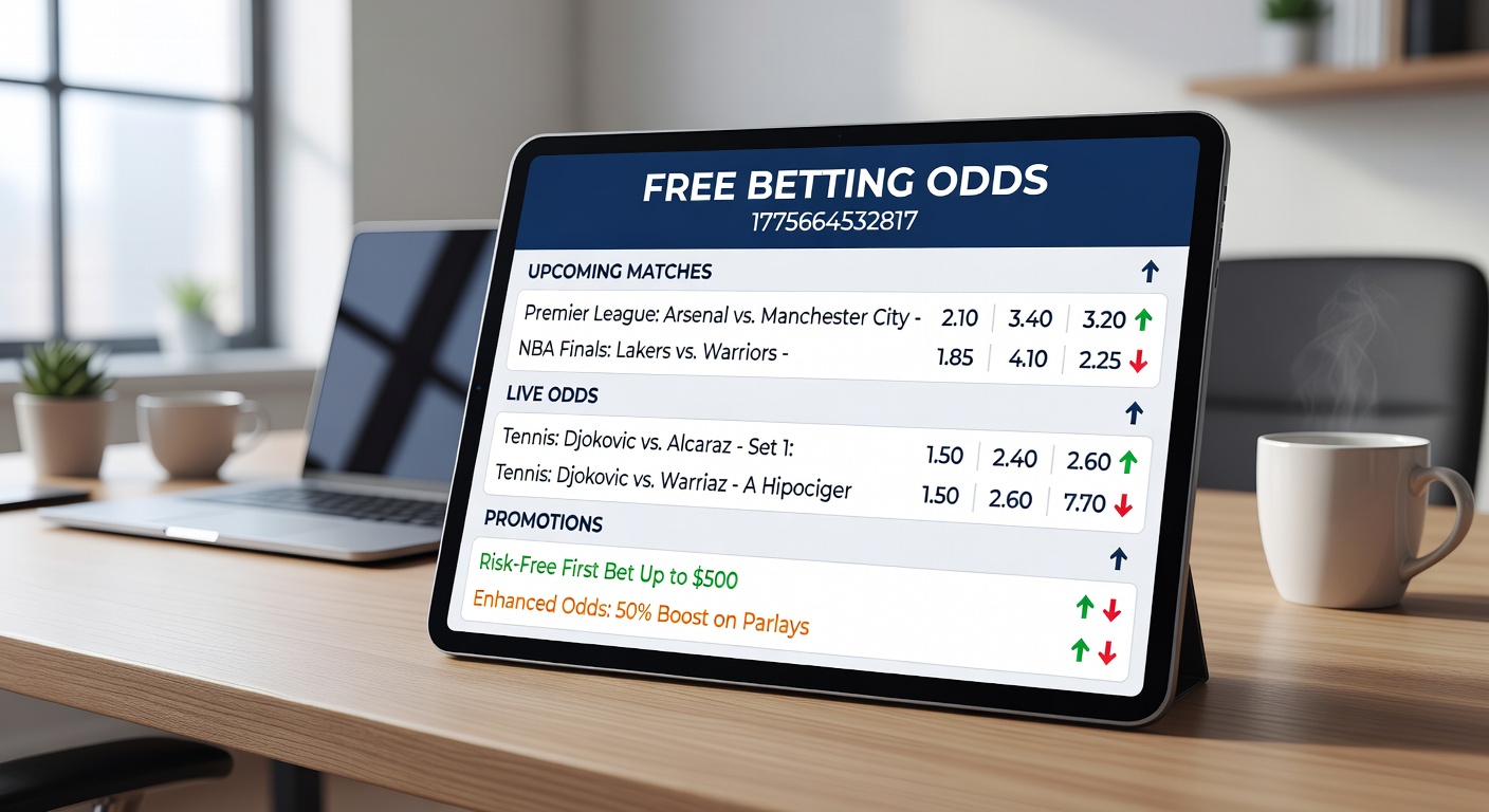 Comparative chart of free betting odds from various sportsbooks, illustrating value disparities in football and horse racing markets for April 2026