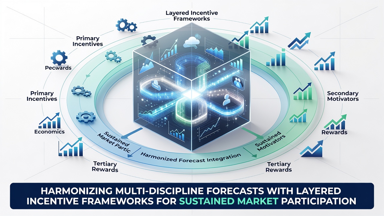Diagram showing layered incentives aligned with multi-source forecast timelines