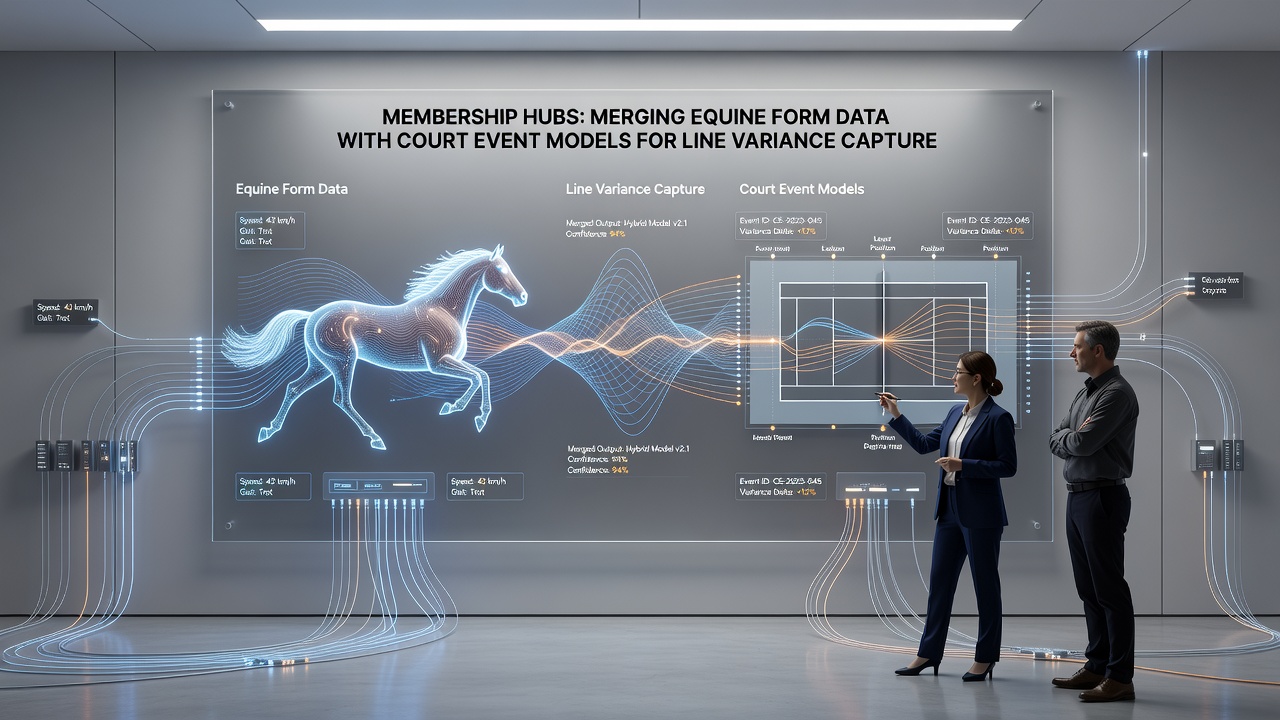 Analytical interface showing side-by-side equine and tennis data streams with highlighted variance markers