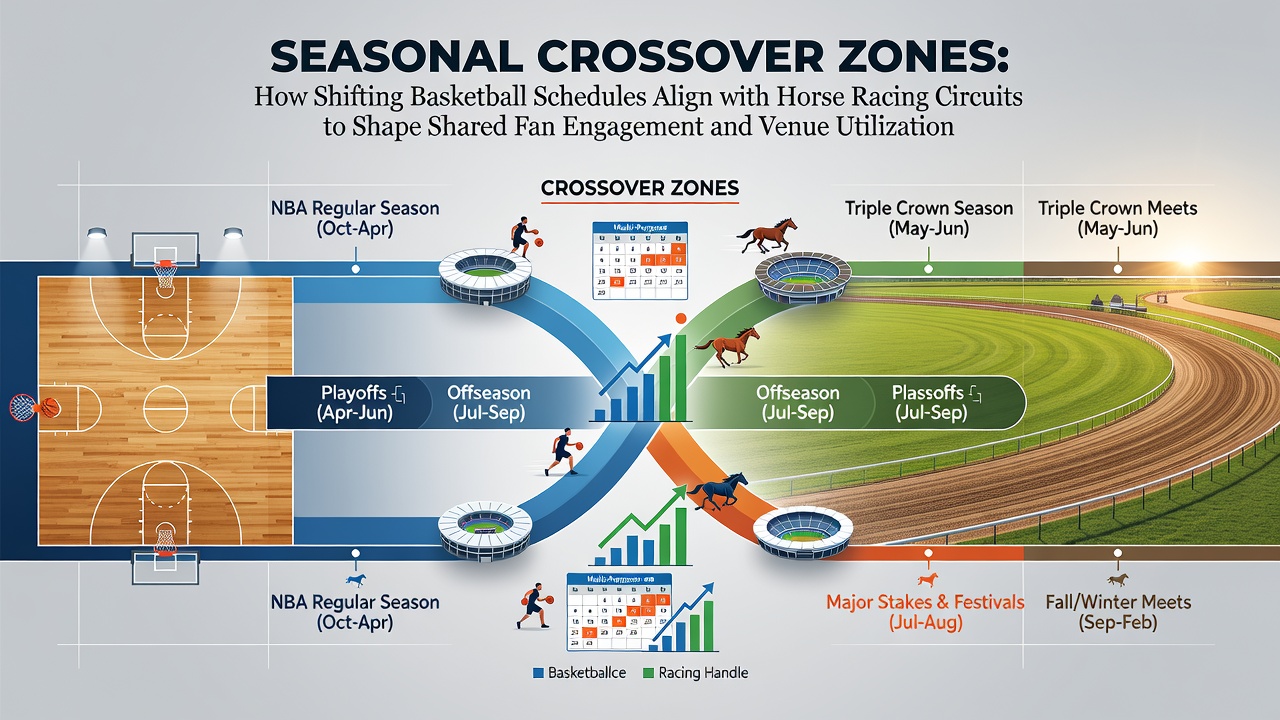 Multi-market accumulator structures formed during basketball and horse racing seasonal crossovers