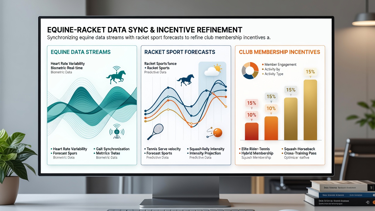 Seasonal cycle charts displaying equine and racket sport data overlays used for membership incentive planning